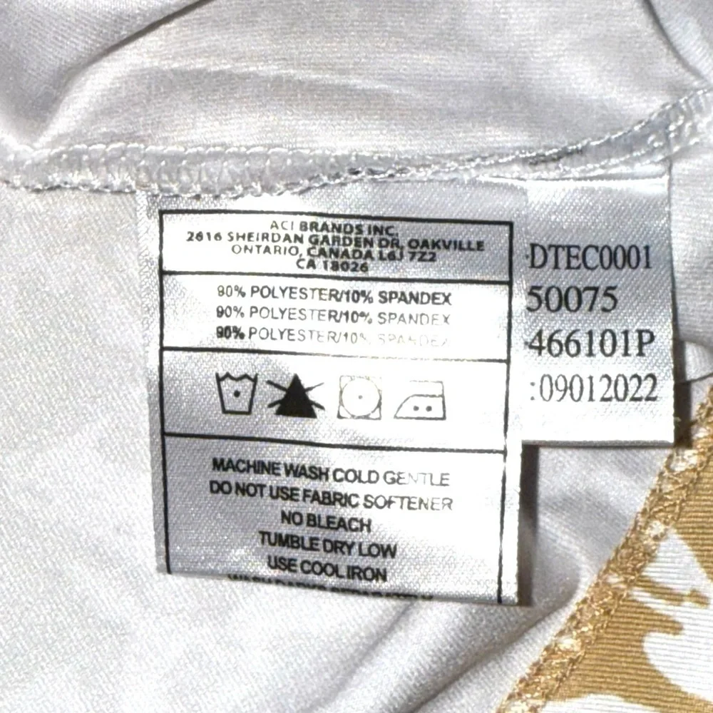 NANCY LOPEZ Golf Jungle Oasis Collection Sleeveless Polo Plus - 2X Gold - Picture 7 of 13